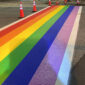 Pride Crosswalk Installation